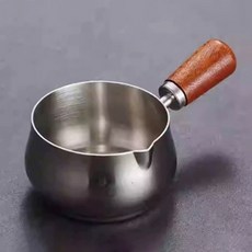 코휀하임 스텐304 우드 핸들 에스프레소 계량 샷잔 150ml, 혼합색상, 1개