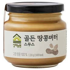상하농원 골든 땅콩버터 스무스, 220g, 1개