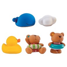 Hape 小熊與朋友們沐浴玩具組, 1套
