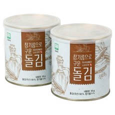 자양돌김 참기름으로 구운 곱창 캔 돌김, 2개, 30g