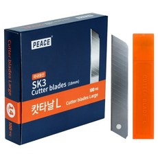 Peace 고강도 SK3 탄소강 커터 칼날 14마디 10p, 10개