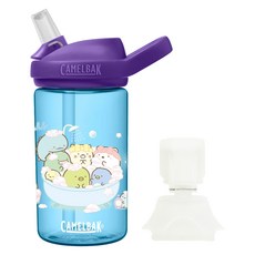CAMELBAK eddy+ 兒童吸管運動水瓶 + 防塵蓋 角落小夥伴, 洗澡泡泡, 1個, 400ml