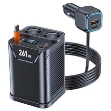 YORI CAR 優里 1拖7杯式車用充電器 C36 黑色, 1個, 7口