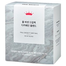 폴바셋 디카페인 블렌드 드립백 커피, 10g, 7개입, 1개