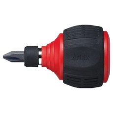 AnEX 安耐適 短柄棘輪日本製螺絲起子 306D, 1個