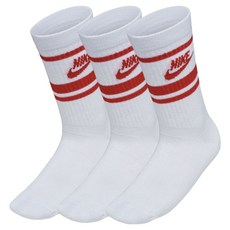 NIKE 耐吉 運動襪 Essential Crew 襪, 白色, 3個