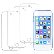 GRAYCO 鋼化玻璃防彈螢幕保護貼 4片組, 透明, GRAYCO iPod Touch 7代