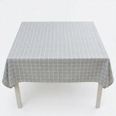 미네릭 방수 방유 PVC 학생 책상 티테이블용 식탁보, 방진 그레이 체크, 1개, 60 x 137 cm