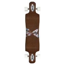 그랜드고퍼 크루저 디자인 감성 스타일 롱 스케이트보드 입문용, Floral Wood, 1개