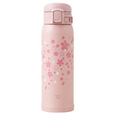 ZOJIRUSHI 象印 不銹鋼彈蓋式花漾保溫保冷杯 SM-SK48EME, 1個, 櫻花粉, 480ml