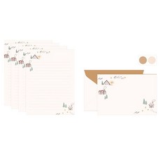 양지사 더스페셜 편지지 세트 L, 8 산장, 1세트