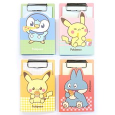 Feelbox 寶可夢板夾便條紙, 隨機出貨, 4個, 1入
