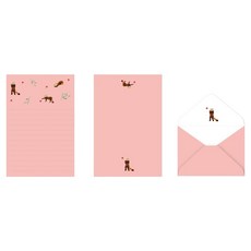 양지사 더스페셜 미니 편지지 세트, 레서팬더, 1세트