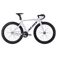 블랙타이판 2025년형 경량 알루미늄 에어로 픽시 카본림 카본포크 에릭스 자전거 700C 490 방문설치, 화이트 + 블랙, 165cm, 1개