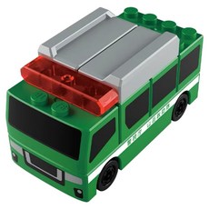 TAKARA TOMY TOMICA PLARAIL BLOCK 山區救援車 TW99577, 綠色, 1個