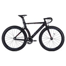 블랙타이판 2025년형 경량 알루미늄 에어로 픽시 카본림 카본포크 에릭스 자전거 700C 510 방문설치, 매트블랙 + 레드, 165cm, 1개