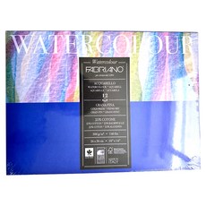 파브리아노 뉴워터칼라스케치북 17312636-1SIDE GLUED PADS 300g NW07, 260 x 360 mm, 12매, 1개