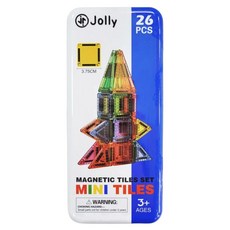 Jolly 迷你鐵盒磁力片 26片, 多色, 1個