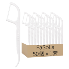 FaSoLa 淨齒雙線牙線棒, 1套, 50個裝, 1.8cm