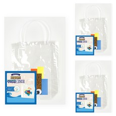 포일아트 무지개 물고기 비치백 꾸미기, 3개, 혼합색상