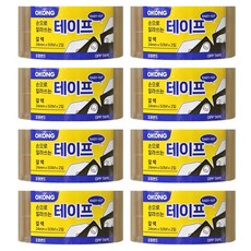 오공 손으로 잘라쓰는 테이프 갈색 24mm x 50m 2p, 8개