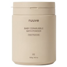 ruuve 孩童神經醯胺泡沫沐浴粉 綠色芬多精香, 1個, 500g