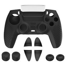 HOHOO PS5 DualSense 矽膠保護套 搖桿帽 按鍵板機帽 觸控板保護膜 WeFoker 套組