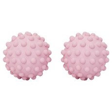 마켓피아 요가 필라테스 마사지 근육이완 롤링 마사지 지압볼 4.5cm, 핑크, 2개
