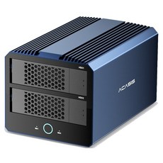 아카시스 하이브리드 RAID 4베이 HDD 2bay M.2 NVMe 2bay 전송 속도 40Gbps DAS 외장하드 케이스, 1개, H004 Hybrid 1개, H004 Hybrid