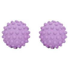 마켓피아 요가 필라테스 마사지 근육이완 롤링 마사지 지압볼 4.5cm, 퍼플, 2개