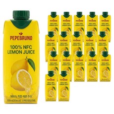 페페브루노 NFC 레몬즙, 18개, 330ml