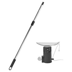 World Clean 燈座鎖 燈泡更換器 小 + 2段螺絲不鏽鋼桿組, 1套