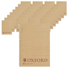 OXFORD 노트 크라프트 스프링노트 A5 좌철 50매, 10개