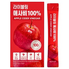 라이블링 애플 사이다 비니거 애사비 100% 원액 스틱 15개입, 1개, 225g