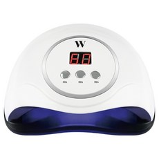 위드샨 프로 라이트 48W UV / LED 전문가용 젤네일 램프, 1개, 화이트 1개, 화이트
