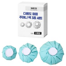 MEO 多用途冰袋3件組 薄荷 15.5cm+22cm+26cm, 1個