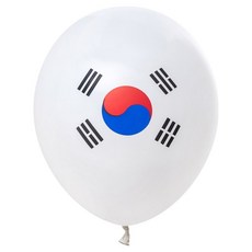 조이파티 태극기풍선 30cm, 화이트, 20개 화이트, 20개
