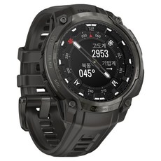 가민 인스팅트 크로스오버 AMOLED 스마트워치, GPS + 블루투스, 46.6mm, 차콜그레이