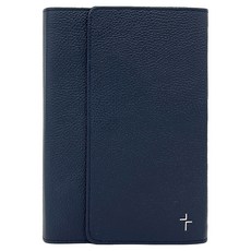 Lifebook 纖薄聖經全書 新讚美詩 韓語修訂版 中型合訂本 索引 錢包式皮革 NKR72WM 海軍藍