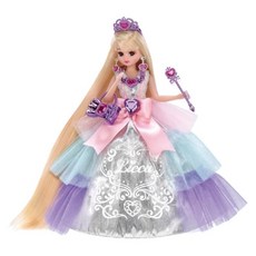 TAKARA TOMY Licca 莉卡娃娃 夢境白金長髮公主莉卡洋娃娃 LA21193, 混和顏色, 1個