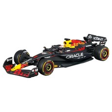 브라고 1:43 F1 레이싱카 레드불 RB21 1번 막스 베르스타펜 + 아크릴 케이스 세트, 혼합색상, 1세트