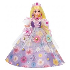 TAKARA TOMY Licca 莉卡娃娃 花朵公主美優洋娃娃 LA12887, 混和顏色, 1個