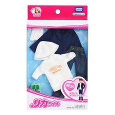 TAKARA TOMY Licca 莉卡娃娃 遙斗帥氣休閒外出服組 LA17675, LW-24 混和顏色, 1個