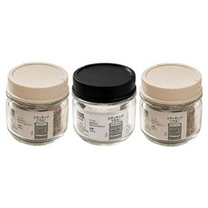 IP System 玻璃調味瓶罐3件組 單孔 顏色隨機, 1套, 60ml
