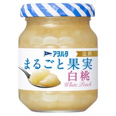 Aohata 白桃果醬 無蔗糖, 125g, 1個