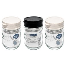 I.P.SYSTEM 玻璃調味瓶罐狹縫撒粉3件組 顏色隨機, 1套, 75ml