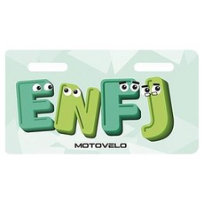 MOTO VELO 電動自行車 / 電動滑板車車牌 裝飾貼紙, ENFJ, 1個