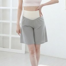 쁘띠마리에 와이드 심리스 5부 바지