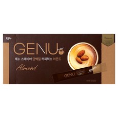Genu 甜菊蛋白質三合一咖啡 杏仁, 10.5g, 20入, 1個