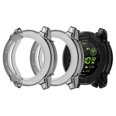 ODG KOREA 시그니처 클리어 슬림핏 TPU 케이스 2p, 1세트, 투명 블랙